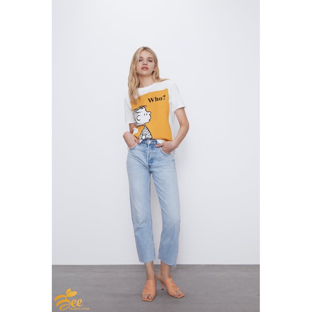 ÁO THUN NỮ NGẮN TAY ZARA IN HÌNH 4D (ẢNH, VIDEO THỰC TẾ) | BigBuy360 - bigbuy360.vn