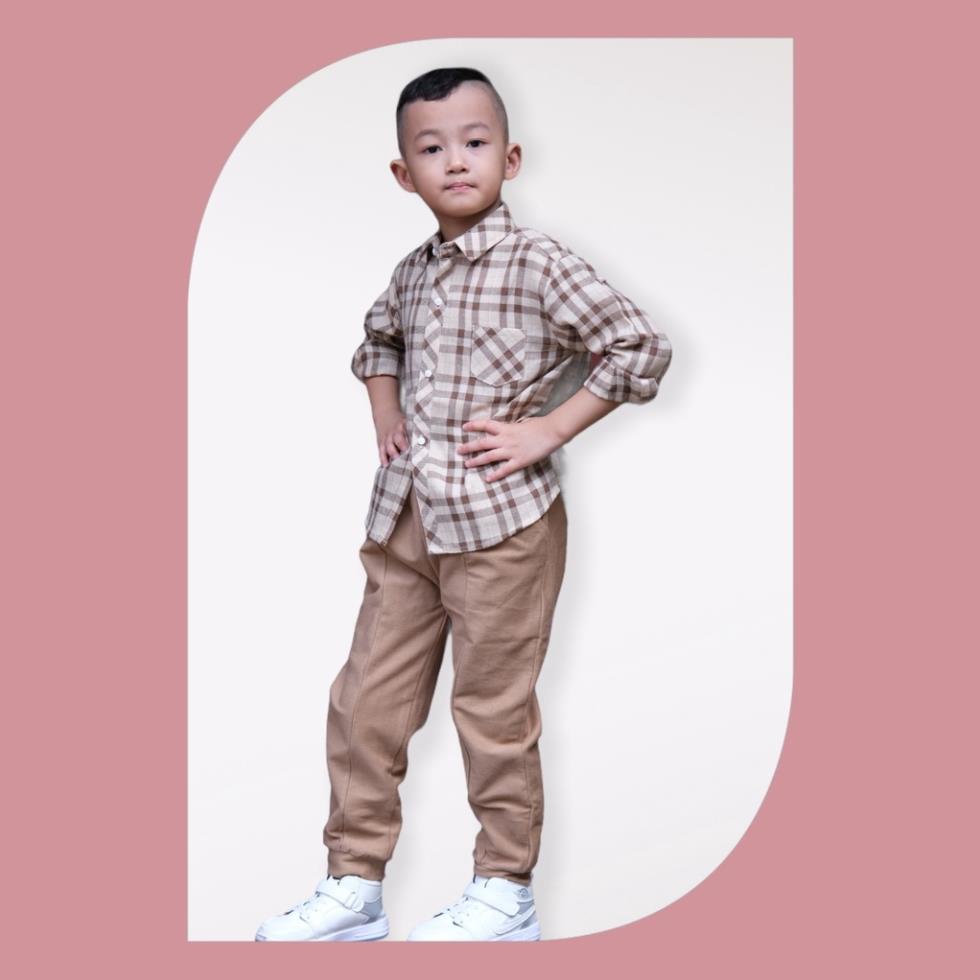 Áo sơ mi dài tay LITIBABY cho bé trai từ 10-23kg (DY 203) Chính hãng, đổi trả 10 ngày không ưng