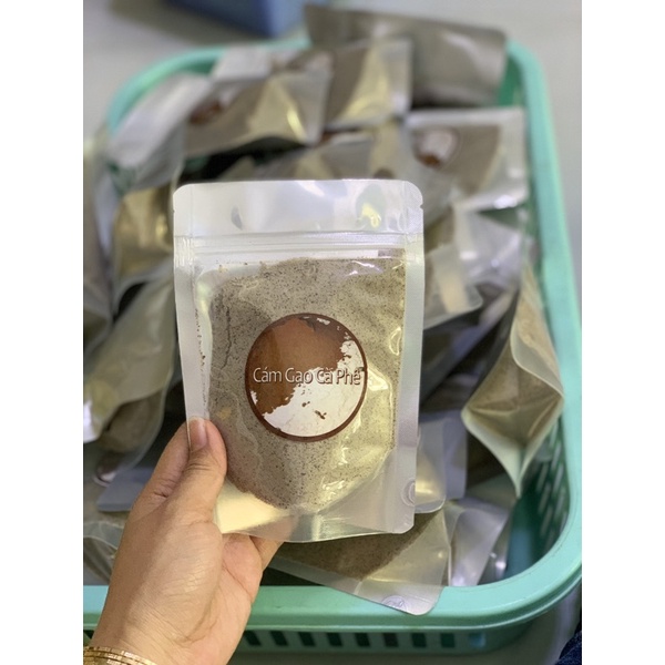 Cám gạo cà phê đắp mặt, tắm túi 100g