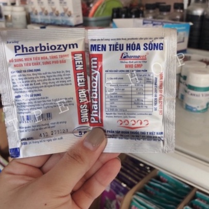 Men tiêu hóa sống Pharbiozym cho chó mèo hấp thu tốt lẻ 1 gói