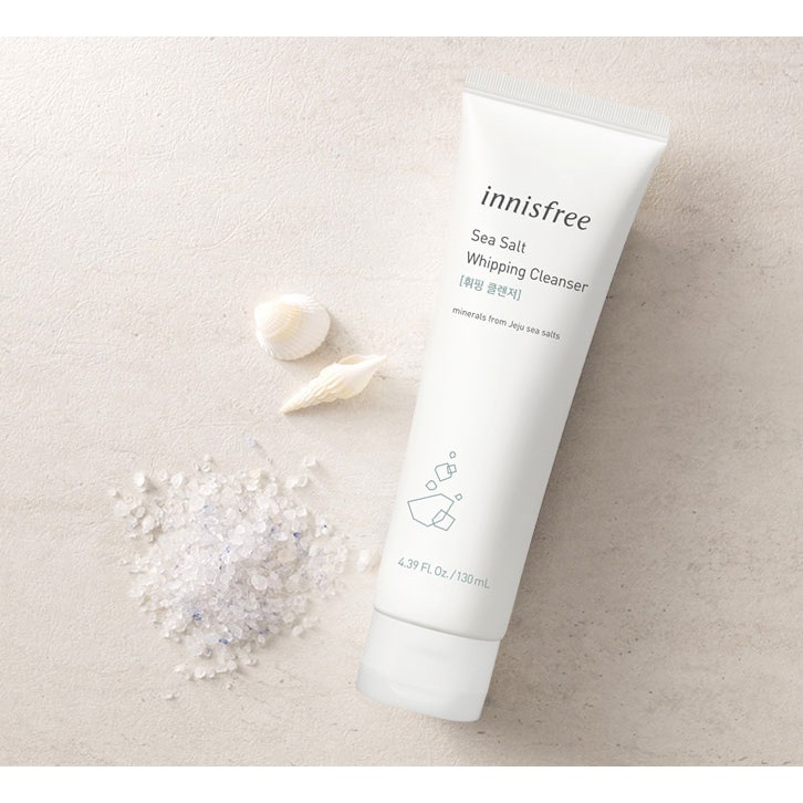 [mẫu mới] Sữa Rửa Mặt Muối Biển Cho Da Hỗn Hợp – Innisfree Sea Salt Whipping Cleanser 130ml