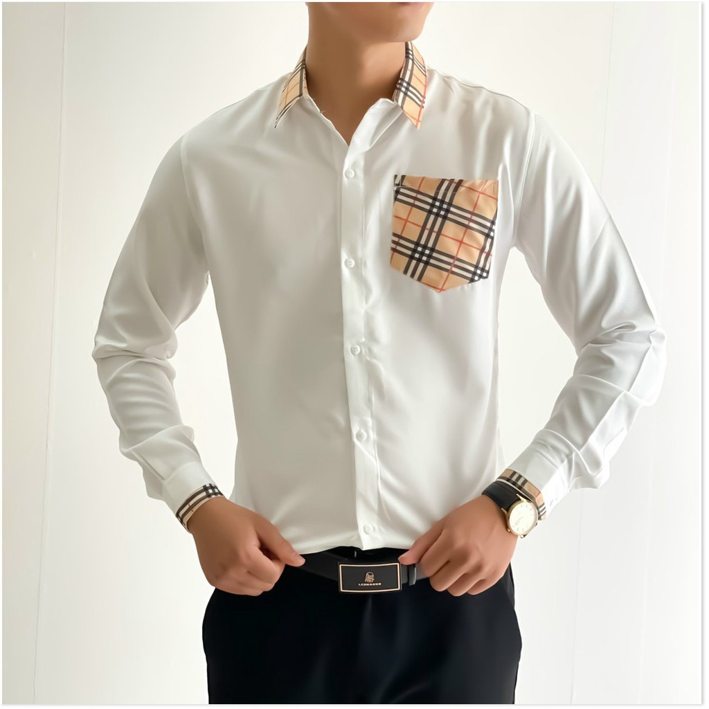 ÁO SƠMI NAM IN THÊU TAY DÀI PHONG CÁCH HÀN QUỐC,,CHẤT LỤA CAO CẤP THỜI TRANG LANO STORE 99