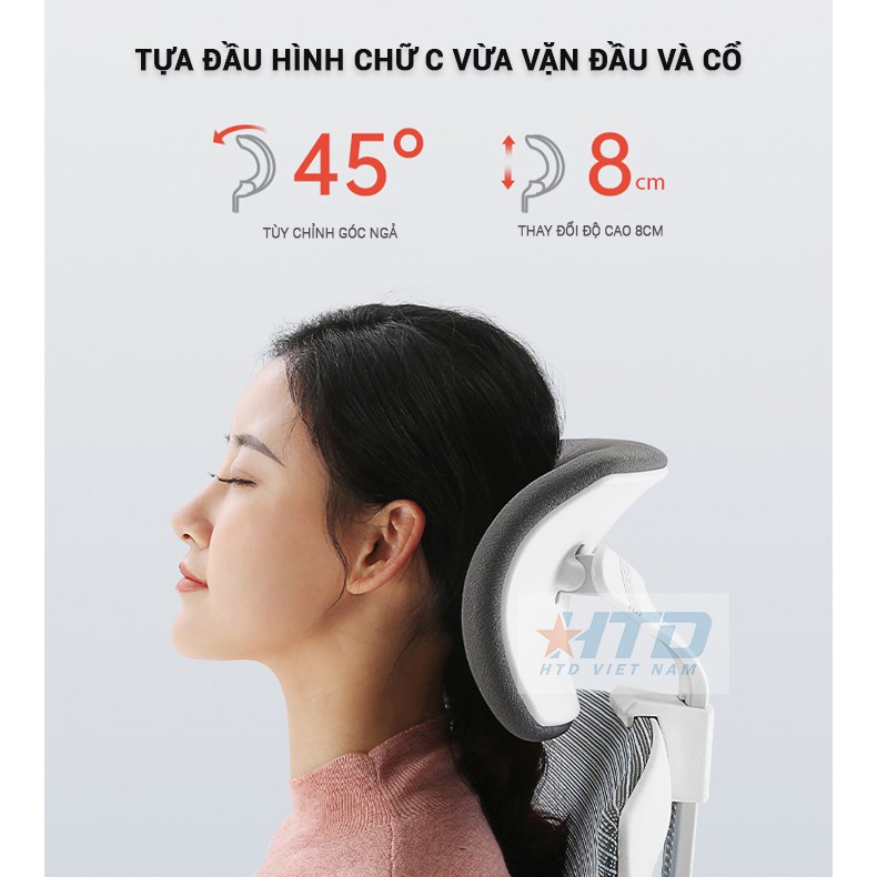 SIHOO M93C - ghế công thái học Egronomic full lưới thoáng khí, tựa lưng xương rồng , đêm ngồi di động bảo vệ cột sống