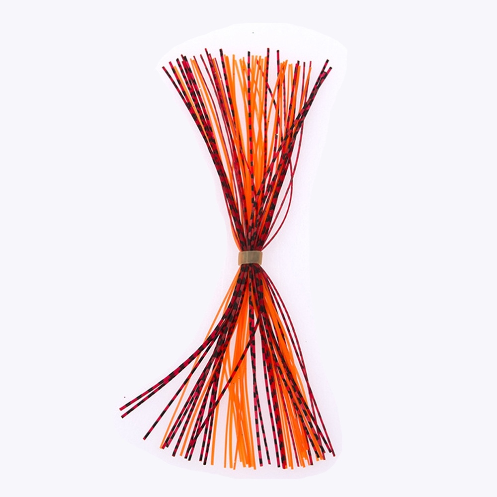 Bộ 50 dây silicone dài 13cm rộng 0.8cm nặng 2.6g dùng làm mồi giả câu cá