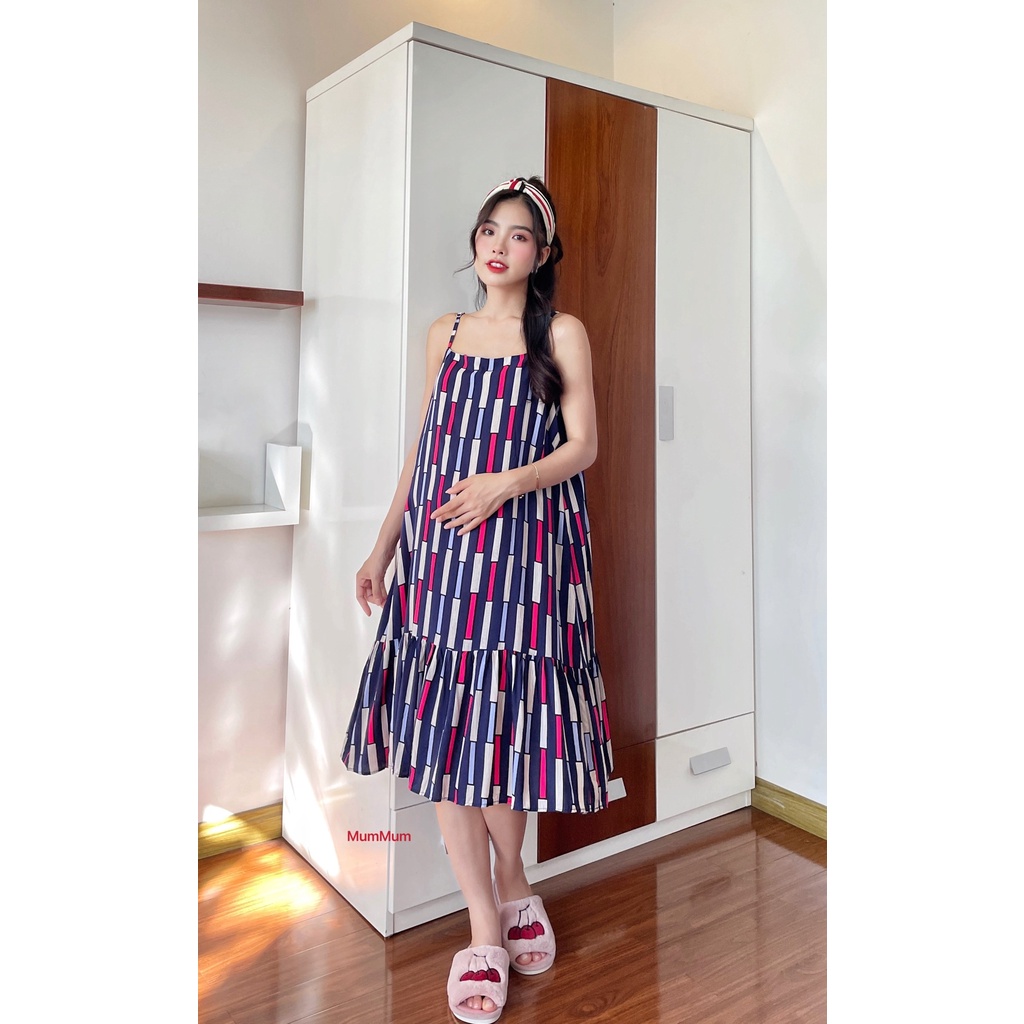 Đầm Bầu 2 dây mặc nhà siêu mát | BigBuy360 - bigbuy360.vn