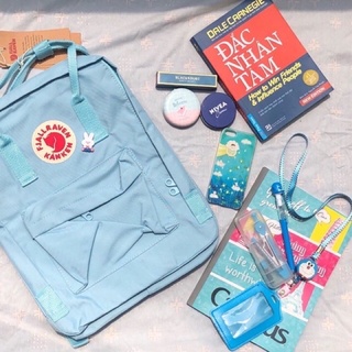 Balo kanken classic hồng / skyblue