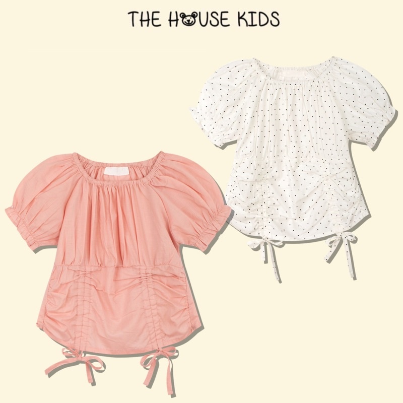 Áo Nhúm Cho Bé Gái Hoạ Tiết THE HOUSE KIDS Trơn