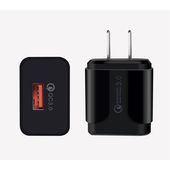 Củ sạc nhanh 18W 3A Q.C 3.0 cổng USB-C chống va đập cho Iphone/Samsung/Huawei/Xiaomi/Oppo