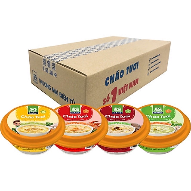 Cháo Tươi/ Cháo Chén Baby 240G Cua/ Tôm/ Ếch
