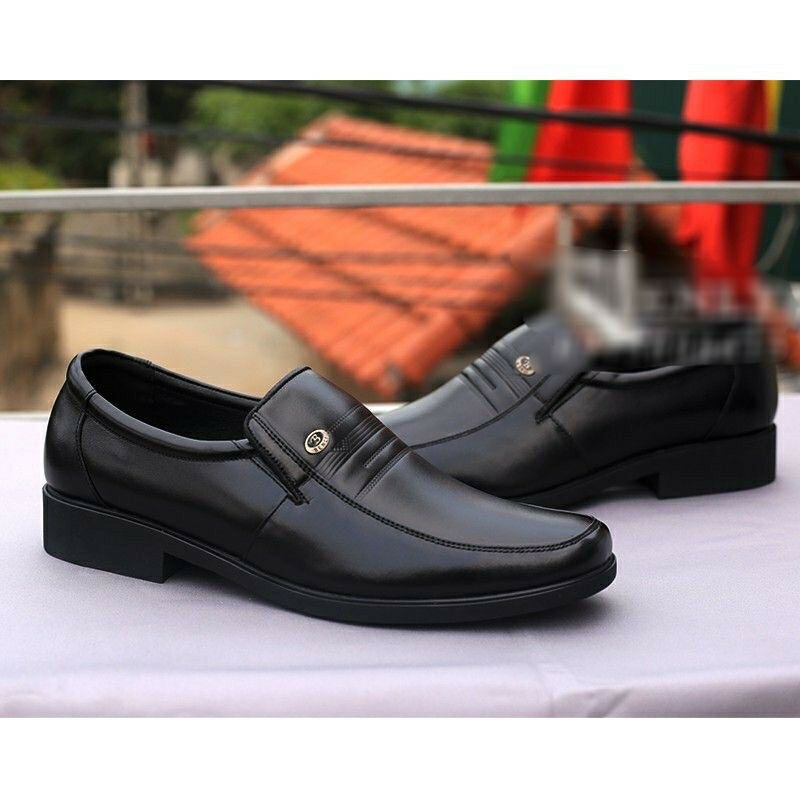 Bảo hành 1 năm-Giày nam da bò nguyên tấm loại cao cấp,giày công sở 687 kiểu trung niên thời trang bền đẹp.Đế khâu chắc
