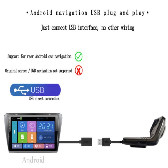 Sản phẩm Camera hành trình dùng cho màn hình Android tích hợp camera sau Full HD - Mã: DC-U5 ..