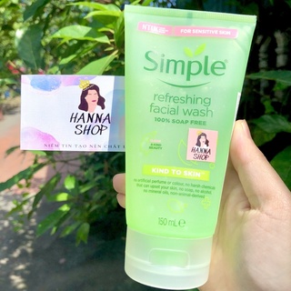 Sữa rửa mặt dạng gel Simple Refreshing Facial Wash