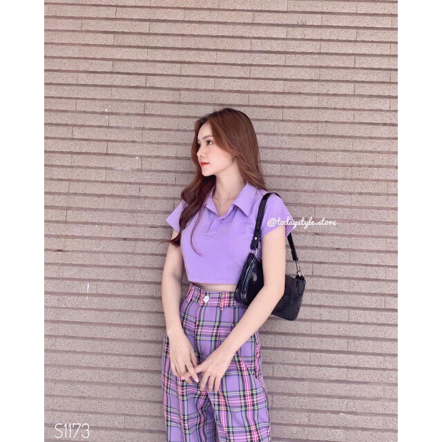 QUẦN CARO TÍM NHẠT DÀI 100CM (ảnh thật/sẵn)! | BigBuy360 - bigbuy360.vn