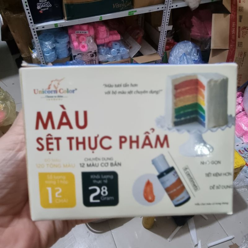 Gel màu thực phẩm unico làm bánh trung thu bánh nướng bánh kem