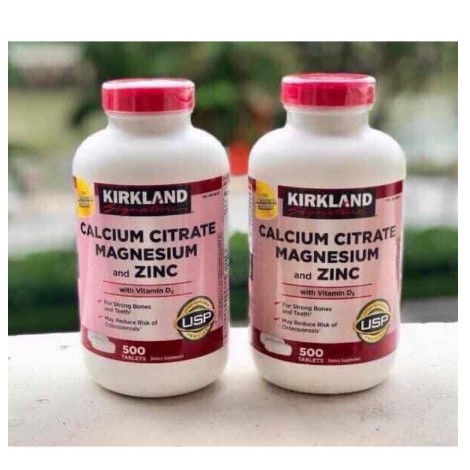 Calcium d3 magnesium Viên uống canxi kẽm kirkland Mỹ