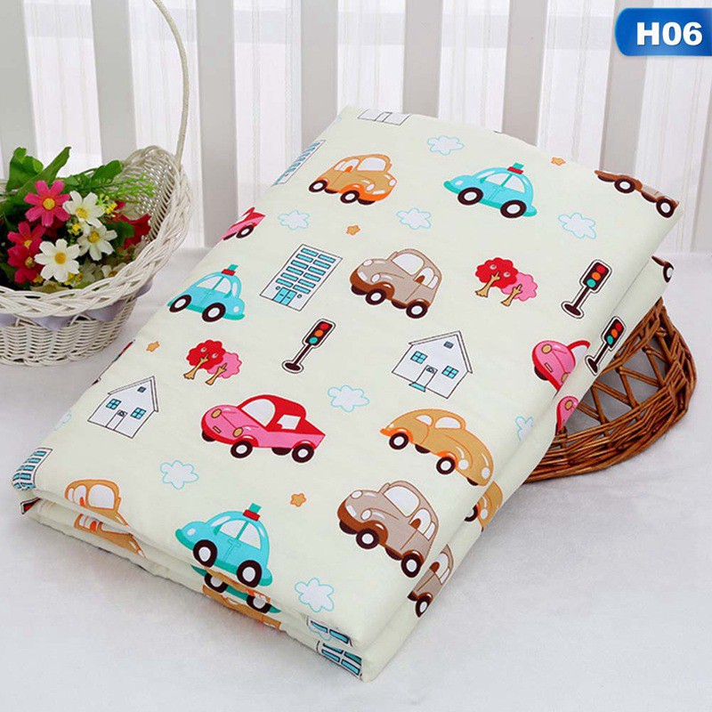 drap giường Cotton Chống Thấm Nước In Họa Tiết Xinh Xắn Cho Bé