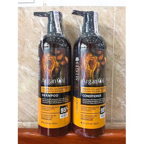 ❣️💃❣️💃❣️💃Bộ Dầu Gội Xả Phục Hồi,Chống Rụng,Dày Tóc Mige Argan Oil&Protein 900ml Tặng Dầu Dưỡngi Classc❣️💃❣️💃❣️💃 | BigBuy360 - bigbuy360.vn
