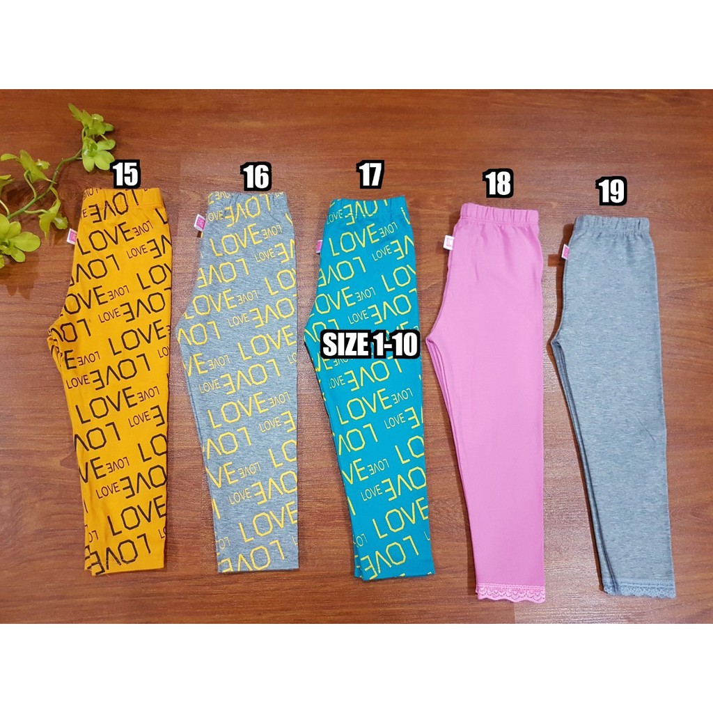 Quần legging cho bé gái dưới 7 tuổi