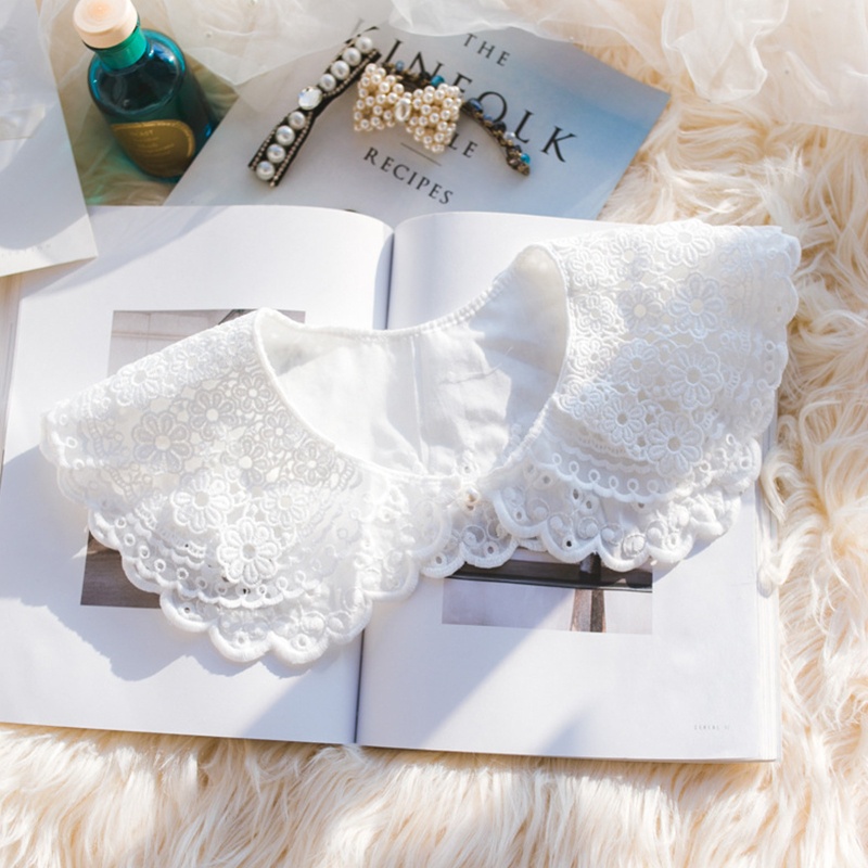 Vòng Cổ Ren 3 Lớp Thêu Hoa Phong Cách Lolita Ngọt Ngào Cho Nữ