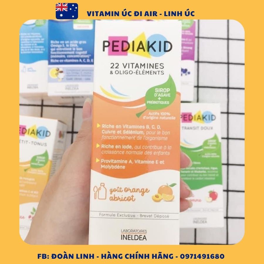 Pediakid - 22 vitamin / Appetit tonus / Sommeil / Sắt Fe + Vitamin B / Immuno Fort