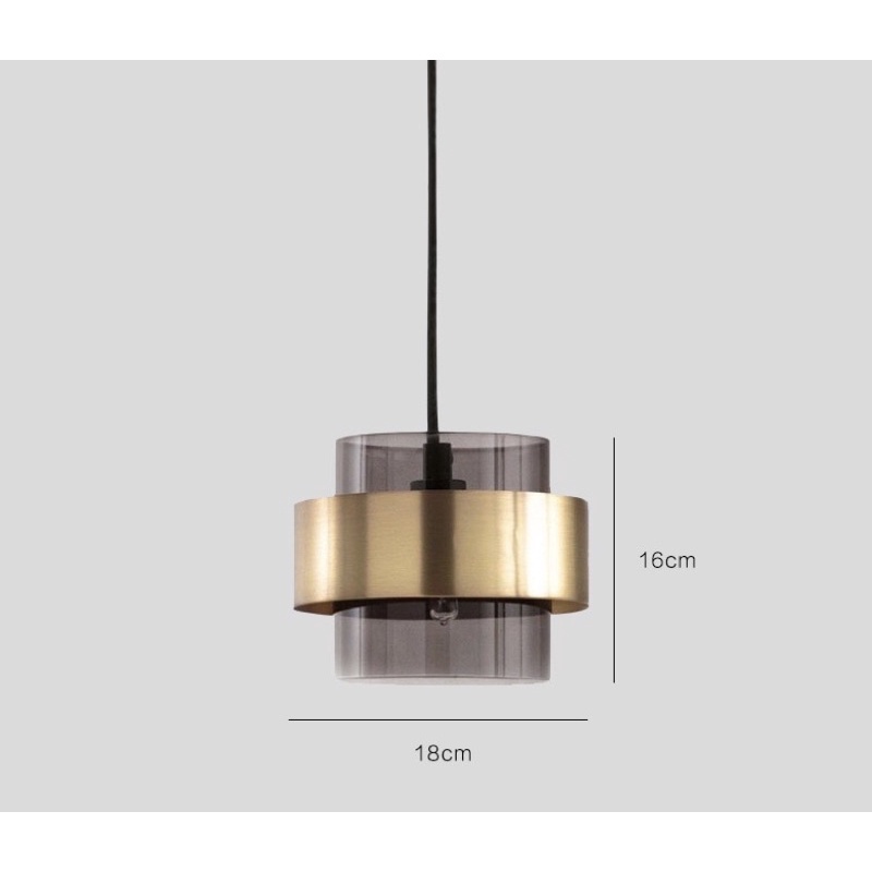 Đèn thả decor chao khói, đèn trang trí