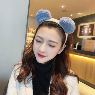 Bờm cài tóc tai gấu cute