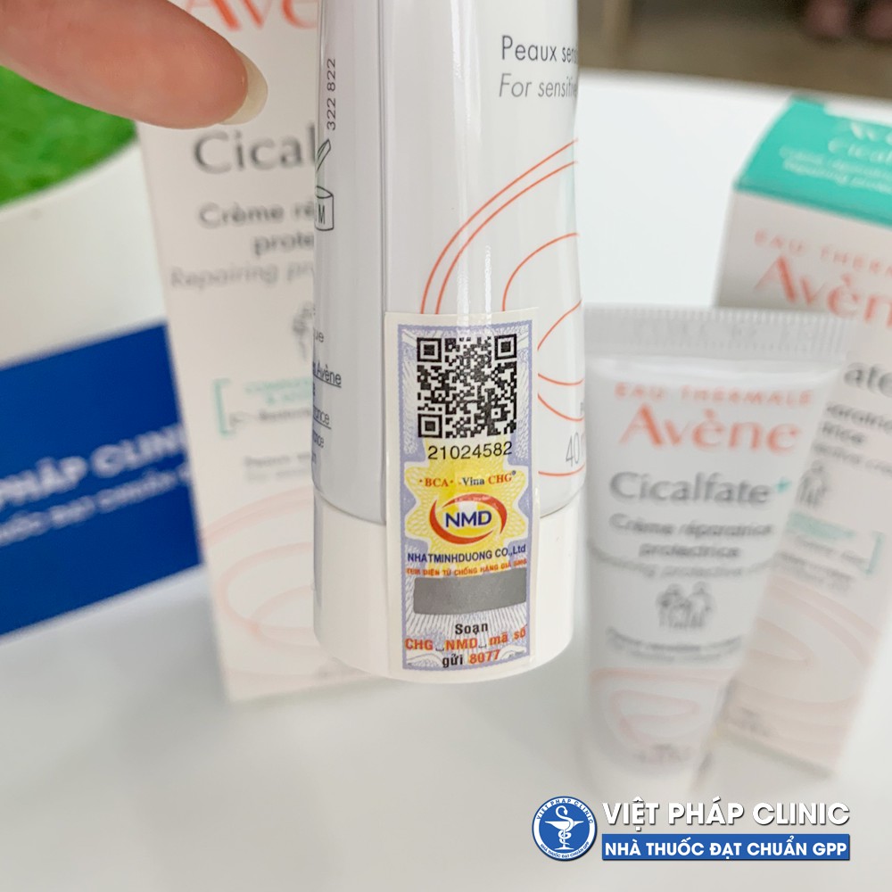 AVENE CICALFATE+ KEM PHỤC HỒI DA LIỀN SẸO GIẢM THÂM