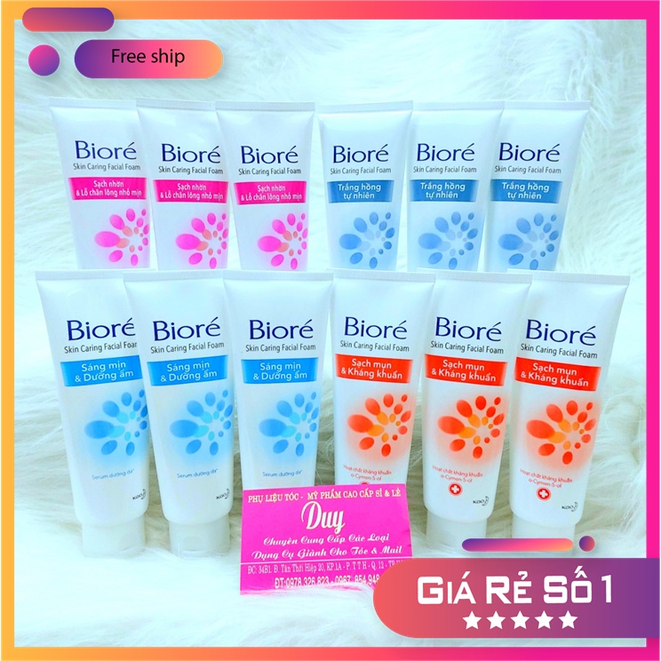 Sữa Rửa Mặt BIORE 100g - Ngừa Mụn , Sáng Da, Cho Làn Da Mịn Màng
