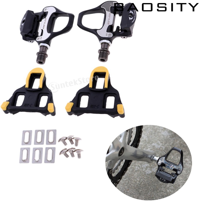 [BAOSITY]Road Bike Self-Locking  RD2 Pedals Clipless Racing Bicycle Pedal with Cleats