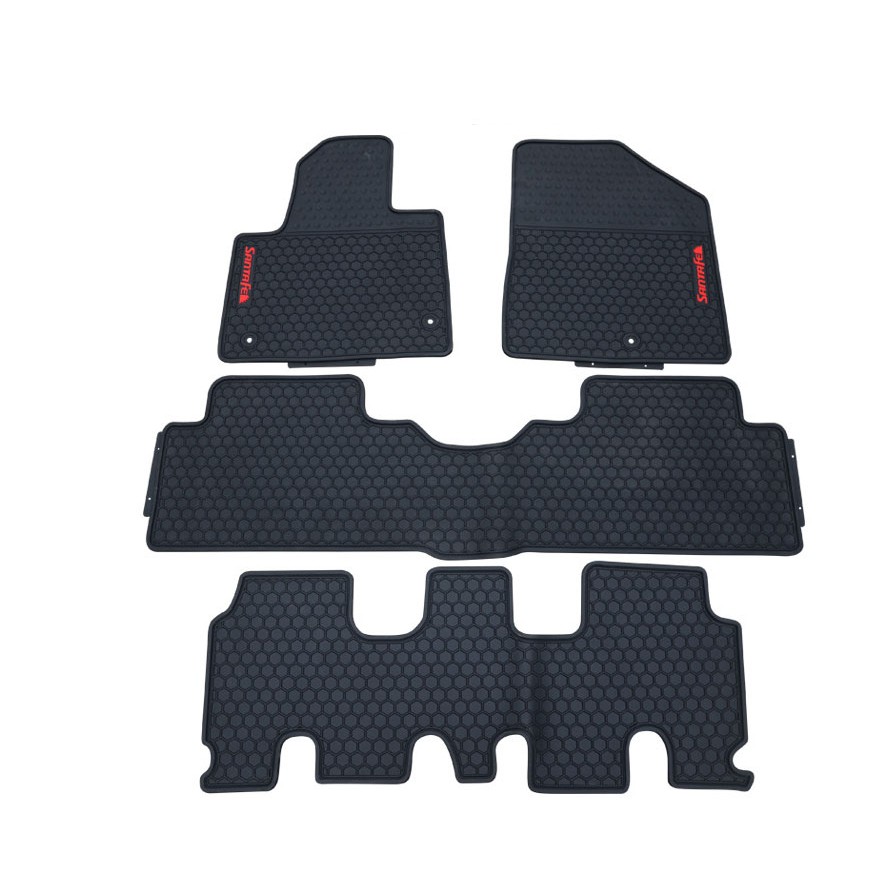 Lót sàn cao su theo xe Santafe 2016-2020 hàng không chữ