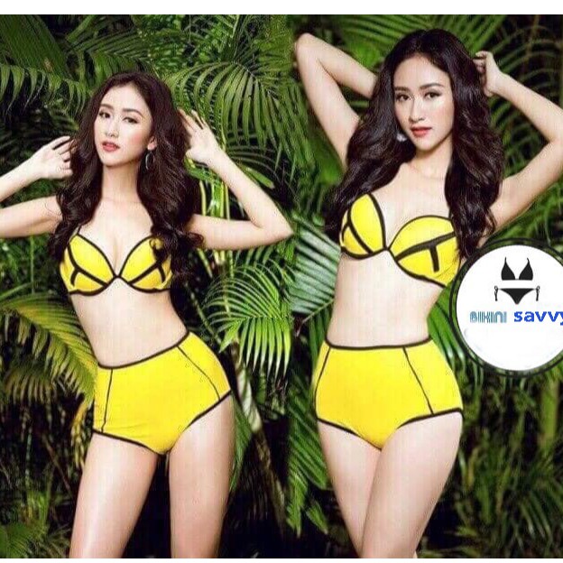 Bikini Hai Mảnh Kẻ Siêu Đẹp Siêu Sang Chảnh, Áo tắm đi biển siêu xinh