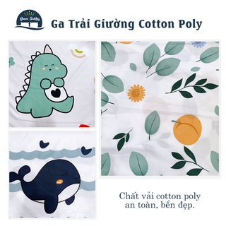 Ga Trải Giường Cotton Poly, Ga Nệm Mùa Hè Nhiều Họa Tiết