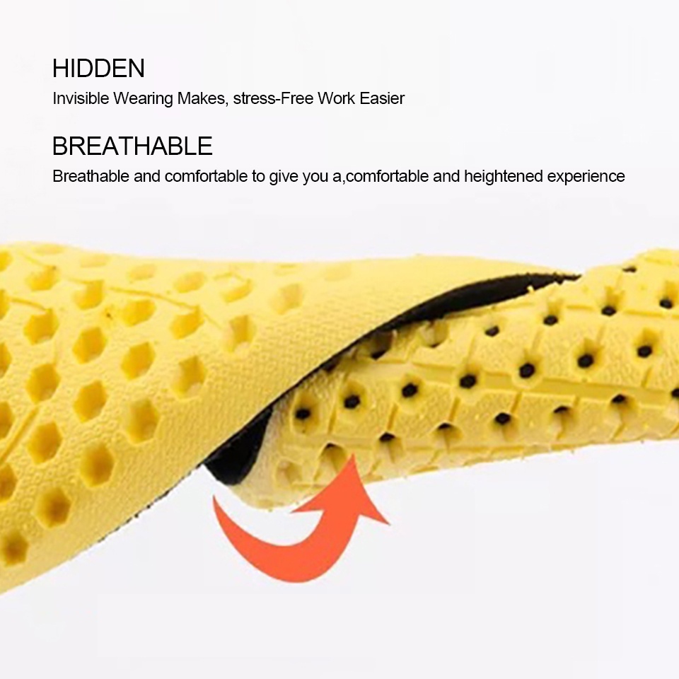 1 Cặp Đế Lót Giày Thể Thao Thoáng Khí Chống Sốc Vô Hình