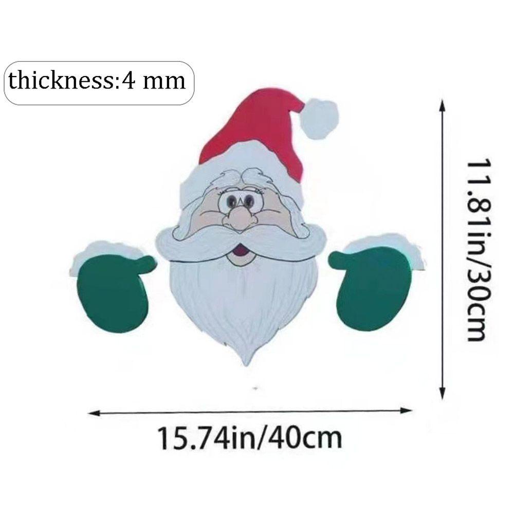 YIYU Phụ Kiện Trang Trí Giáng Sinh Bằng Nhựa Hình Hoạt Hình Vui Nhộn Sáng Tạo