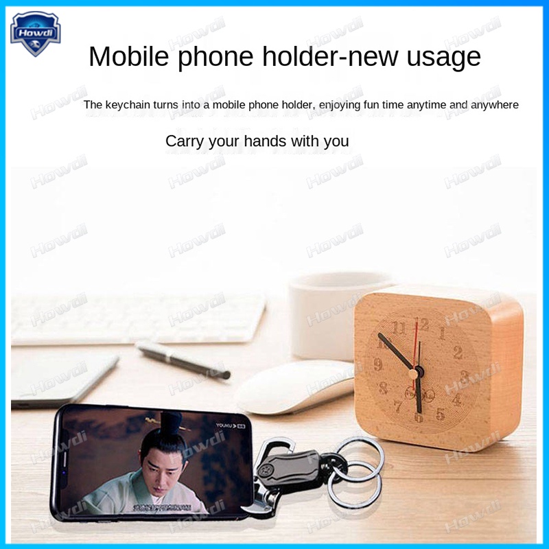 Móc Khóa Kiêm Đồ Khui Nắp Chai Đa Năng Hình Con Xoay Sáng Tạo