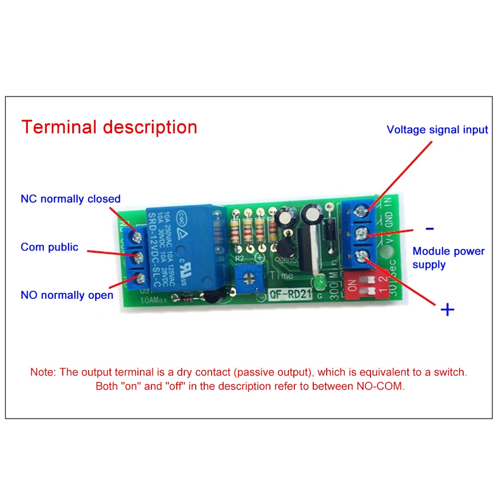 Rơ Le Hẹn Giờ DC 5V 12V 24V