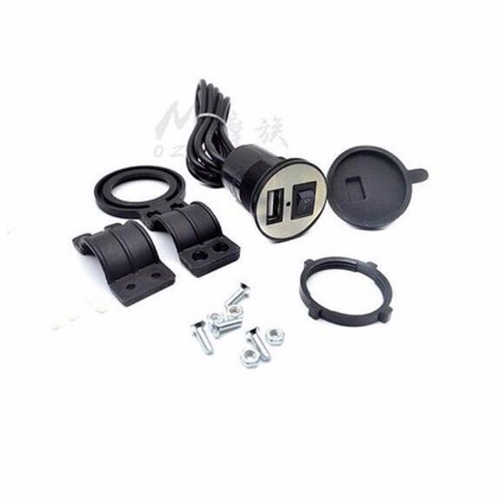 Sạc điện thoại từ ắc quy xe máy