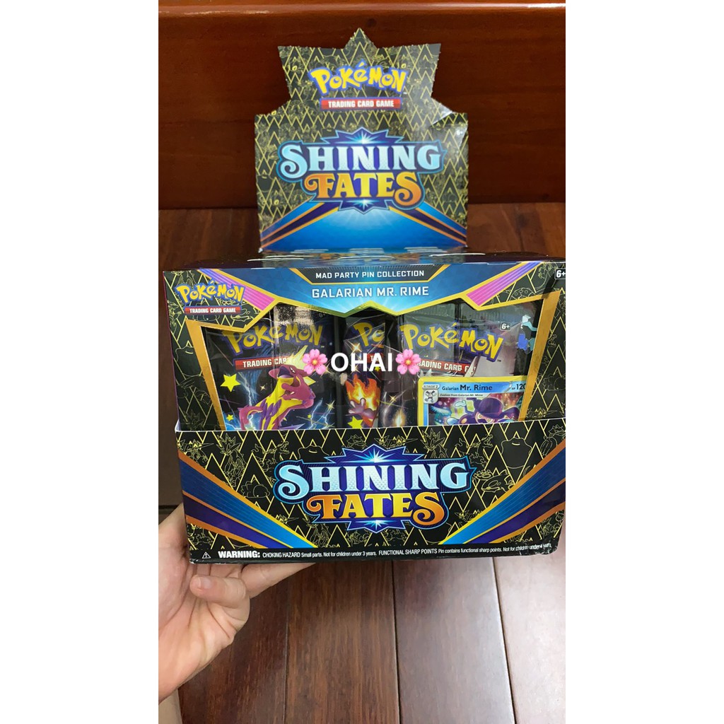 Hộp Thẻ Bài Mad Party Pin Collection Shining Fates Chính Hãng