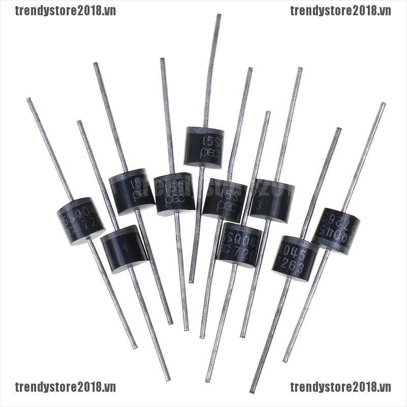 Set 10 Đi-Ốt Chỉnh Lưu Trục 15a 45v Hiệu Quả Cao