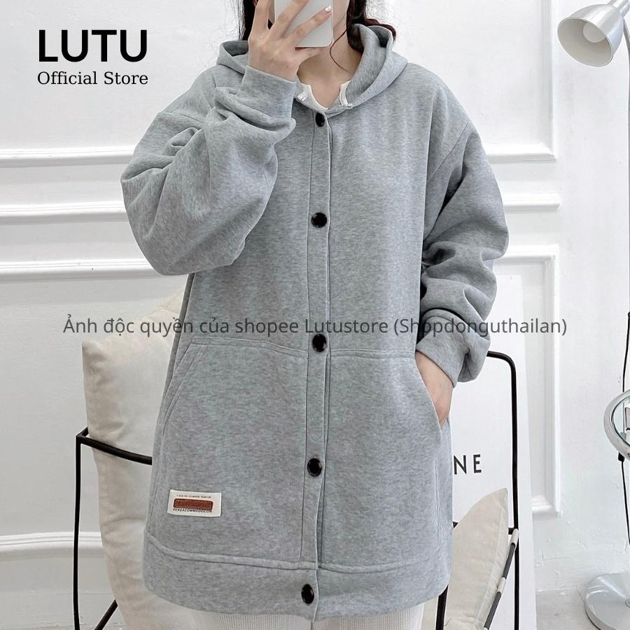 Áo Khoác Hoodie Unisex Nam Nữ Cài Cúc Chất Nỉ Bông Dày Dặn Form Rộng Oversize | BigBuy360 - bigbuy360.vn