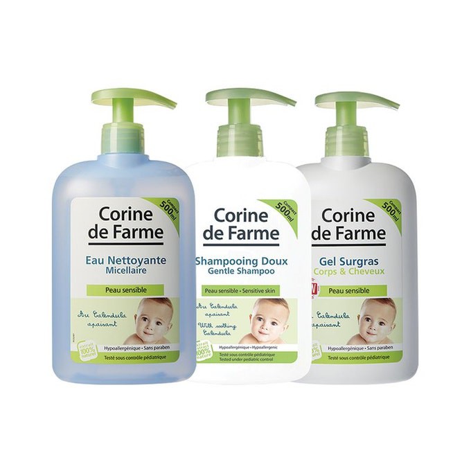Nước vệ sinh cho bé Corine De Farme Eau Nettoyante Micellair 500ml