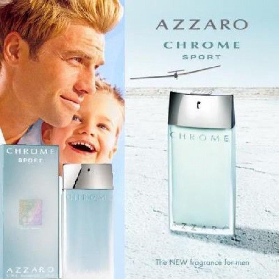 Nước hoa nam cao cấp Chrome Sport by Azzaro eau de toilette 100ml (Mỹ)