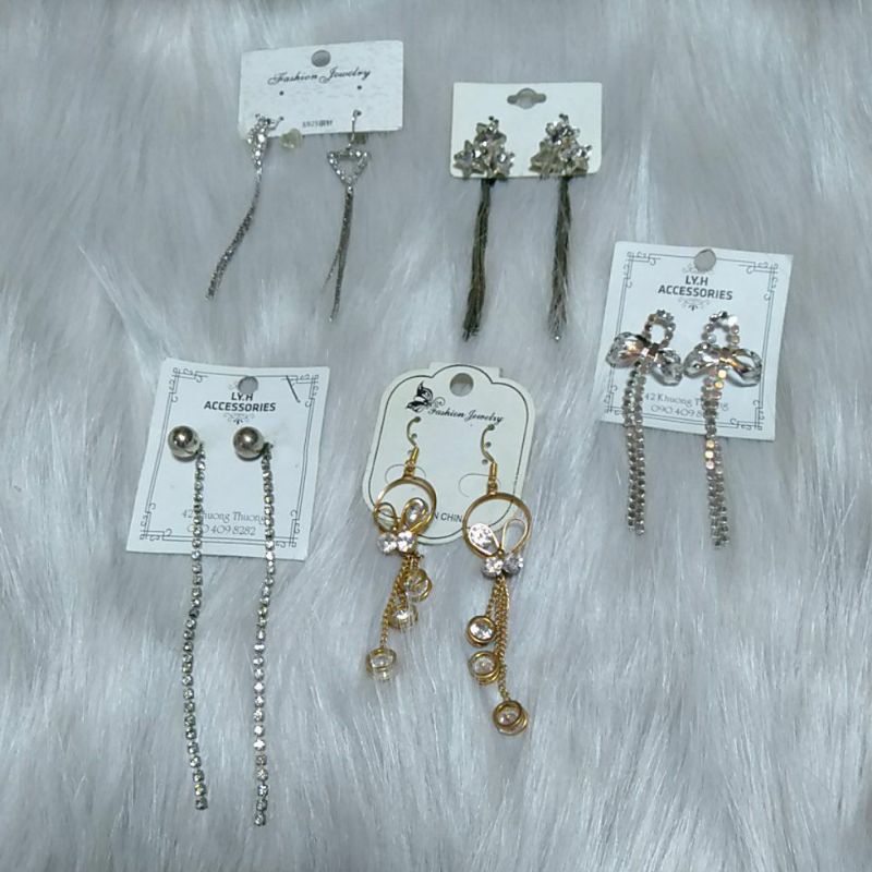 Khuyên tai dáng thả 7 cm - KT07