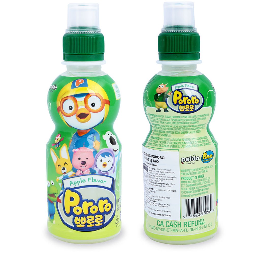 NƯỚC UỐNG HÀN QUỐC PALDO PORORO 235ML
