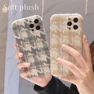 Ốp lưng điện thoại iphone phối lông nhung thời trang 7/8plus/xsmax/11promax/12promax/13promax