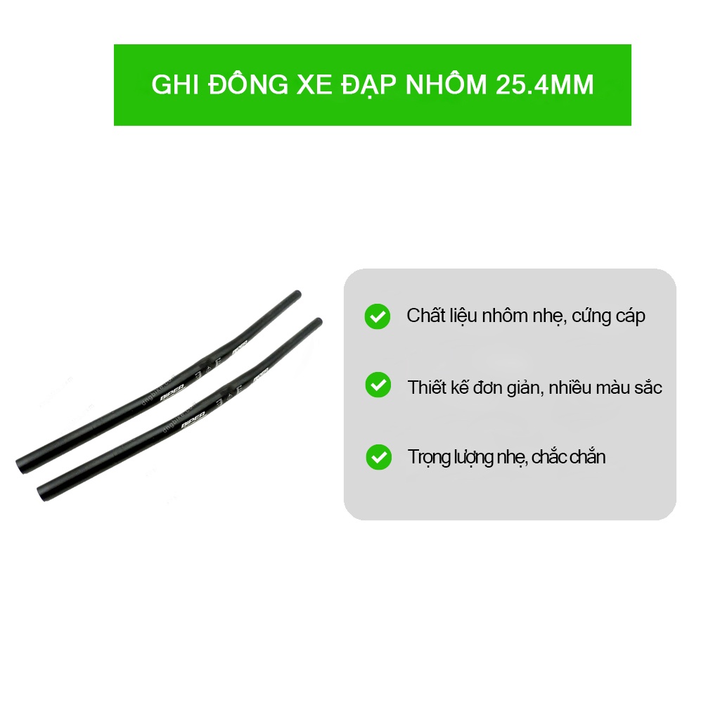 Ghi đông xe đạp nhôm 25.4mm