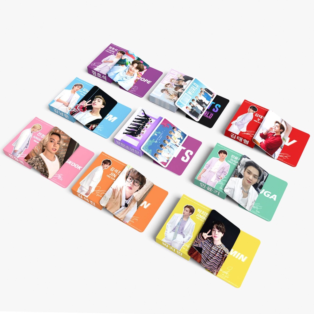 BTS Album Photocard V JIMIN SUGA JIN Lomo Card Postcard