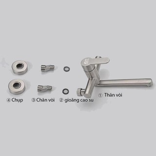 VÒI RỬA BÁT ÂM TƯỜNG 60161