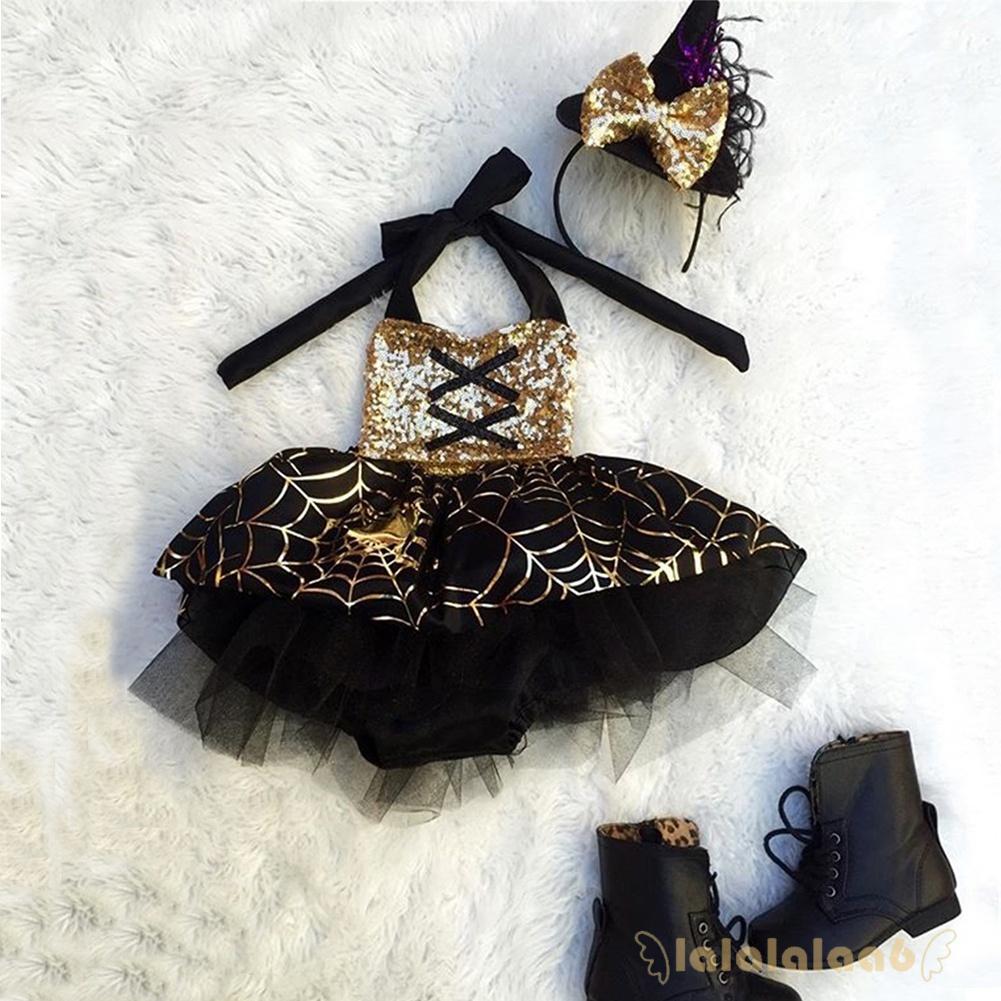 Váy tulle đáng yêu phong cách công chúa dịp Halloween cho bé gái