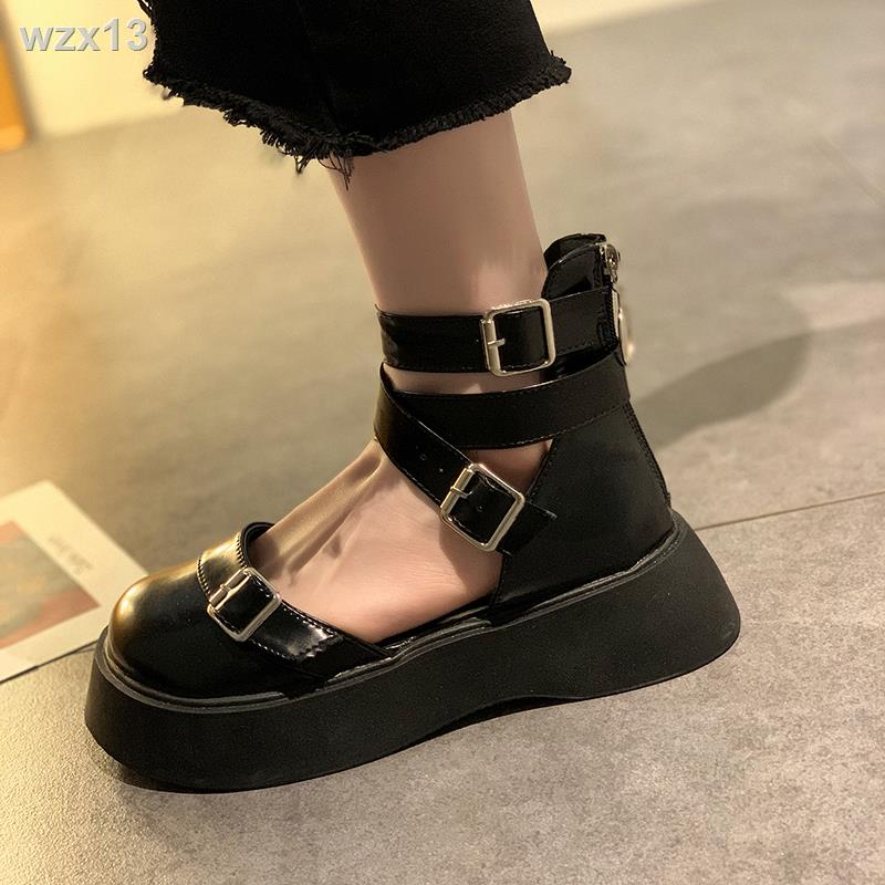 Bộ lạc thời trang của tôi giày búp bê đầu to đơn Mary Jane mùa hè năm 2021 mới đế giày da nhỏ nữ phong cách Anh